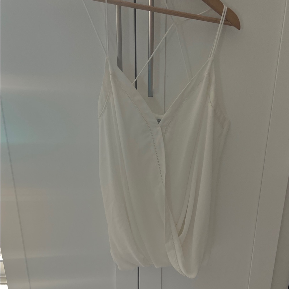 Naked Zebra Elegant White Camisole
